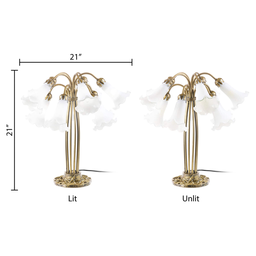 River of Goods 10" Arm Lily Lamp