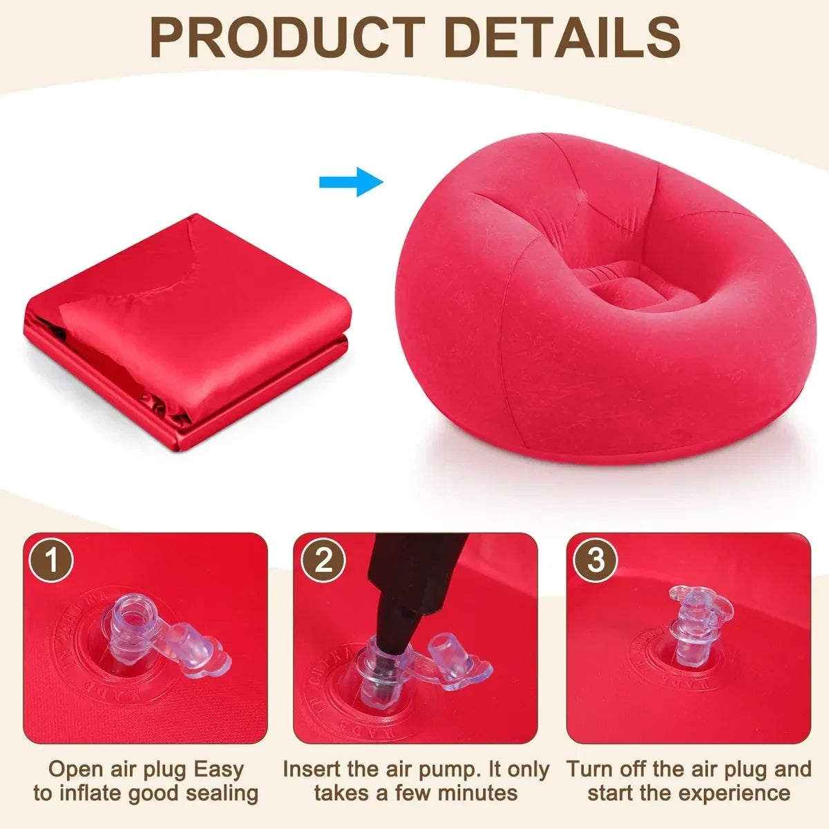 Inflatable Bean Bag Chair