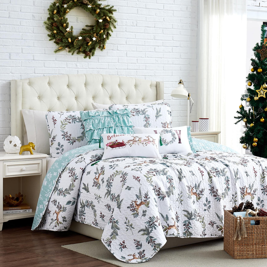 Southshore Fine Linens Happy Holidays 6PC Quilt Set