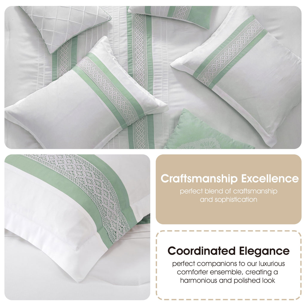 Nanshing Durango 7 Piece Microfiber Stripe Comforter Set
