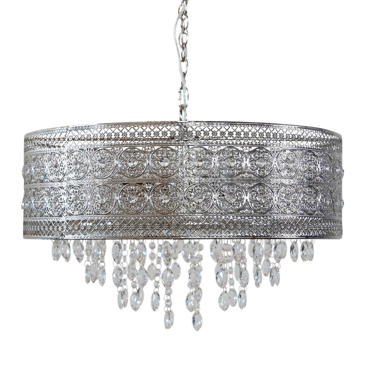 River of Goods Metal/Crystal Hanging Lamp