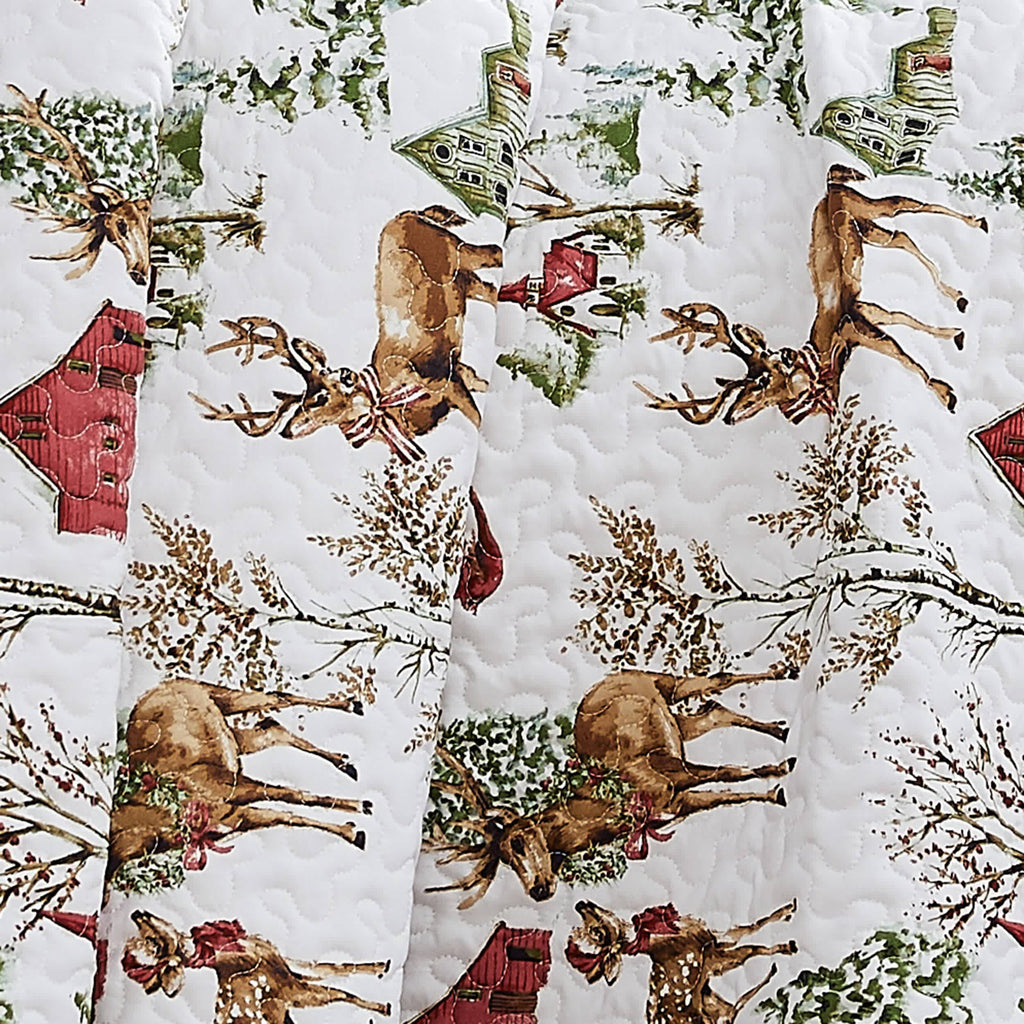 Southshore Fine Linens White Christmas 7-Piece Comforter Bedding Set