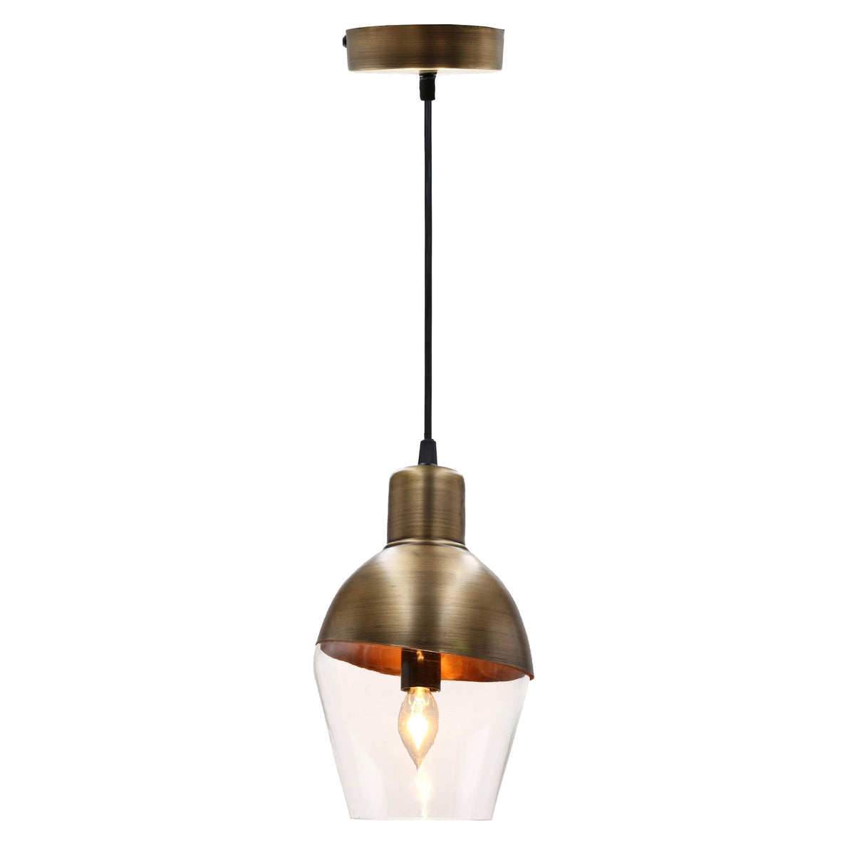 River of Goods Clear Glass Hanging Lamp