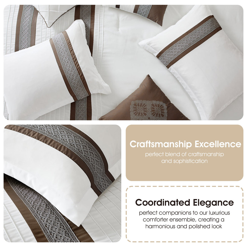 Nanshing Durango 7 Piece Microfiber Stripe Comforter Set