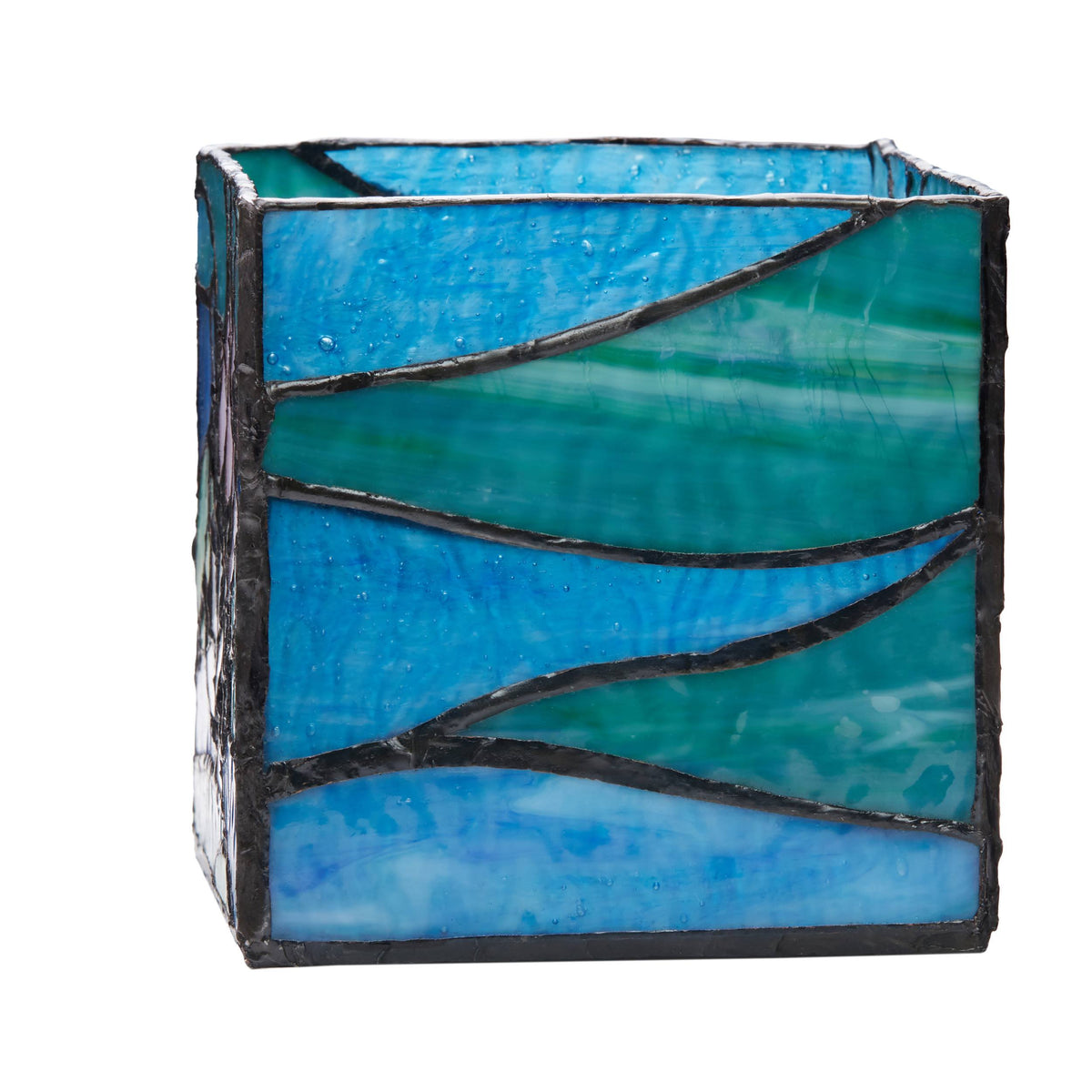 River of Goods Stained Glass Candle Holder