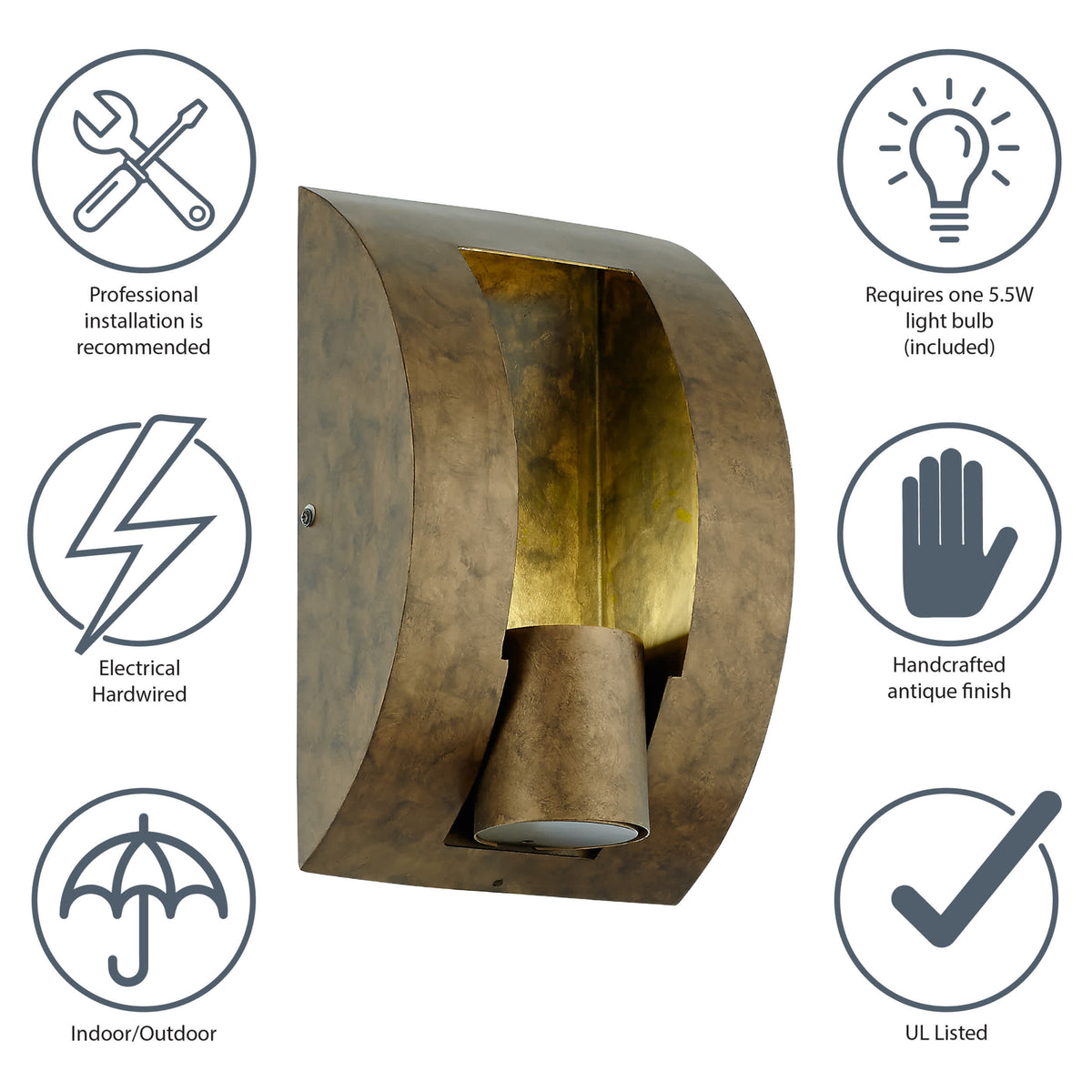 River of Goods Outdoor Hardwire Lamp