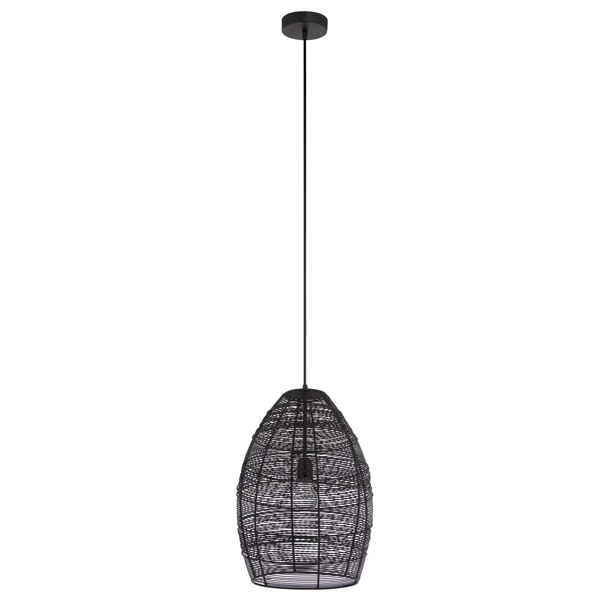 River of Goods Pendant, Hanging Black Wire