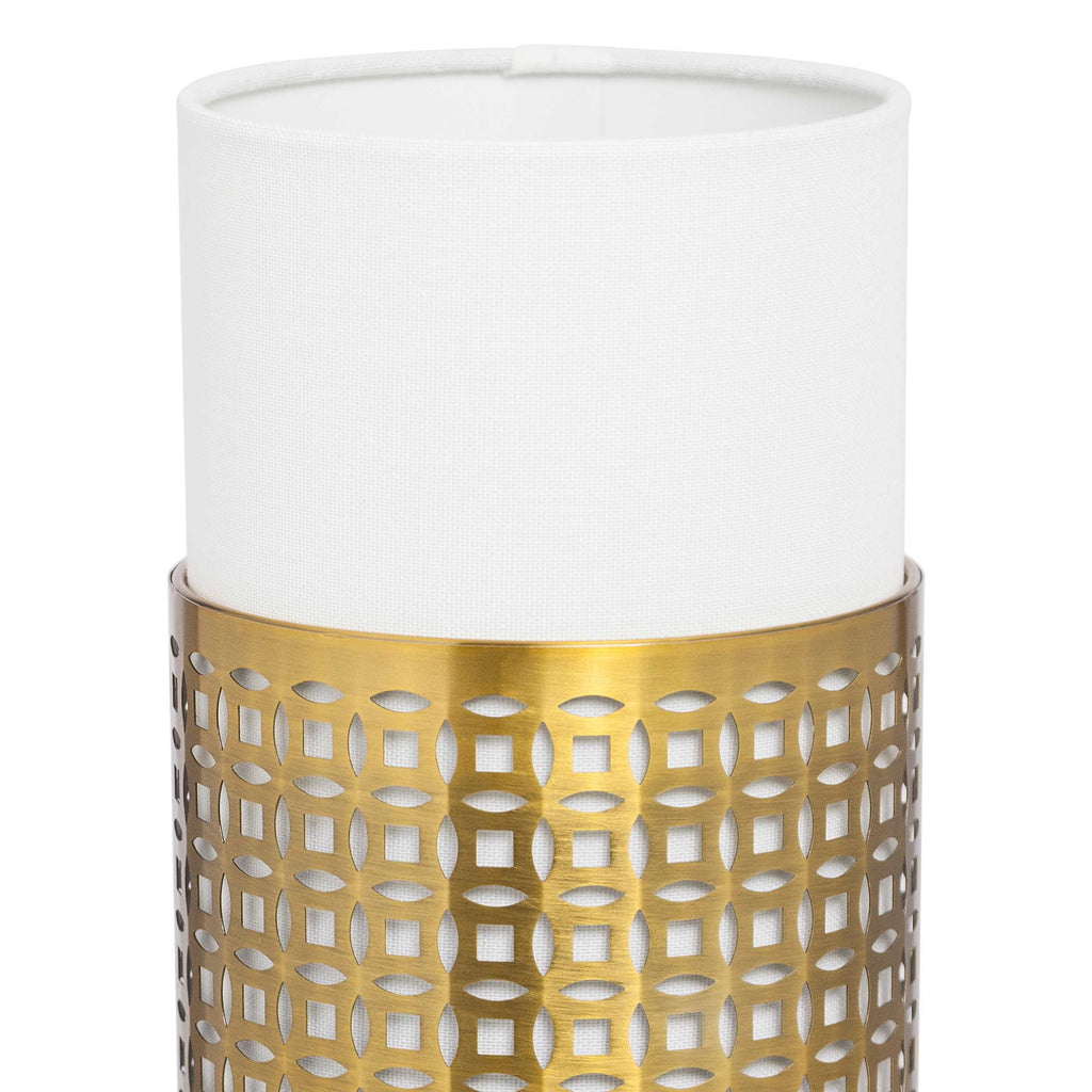 River of Goods Geometric Gold Accent Lamp