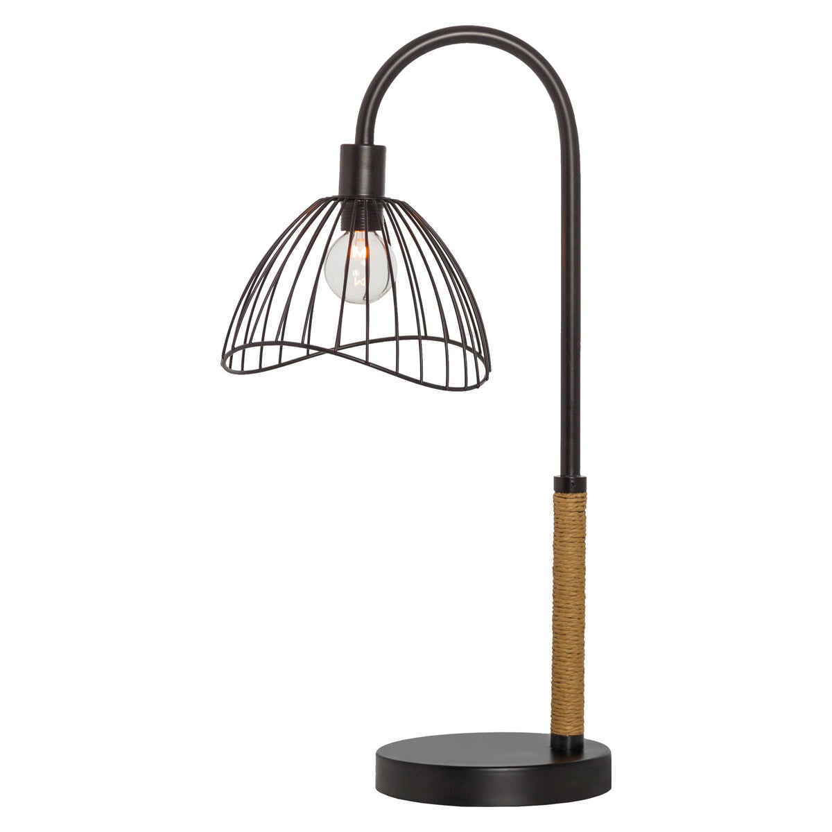 River of Goods 20.5" H Brigitte Candlestick Base Dome Shade Table Lamp