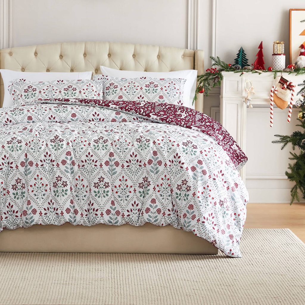 Southshore Fine Linens Holiday Harmony Oversized Duvet Cover Set