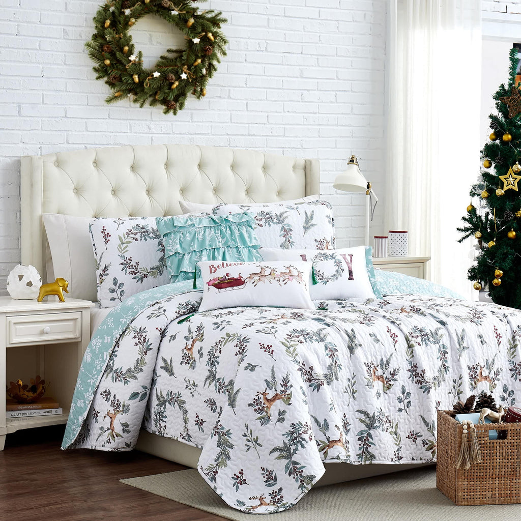 Southshore Fine Linens Happy Holidays Quilt Set