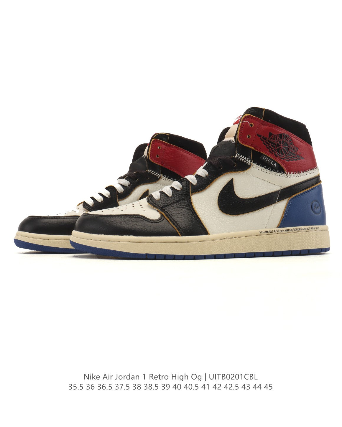 Union LA x Air Jordan 1 Retro High OG – Blue Toe