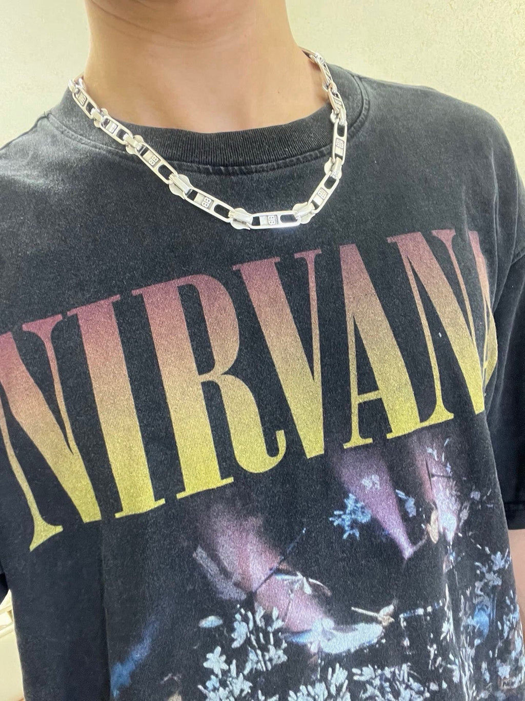 Balenciaga BB Logo Chain Necklace – Silver