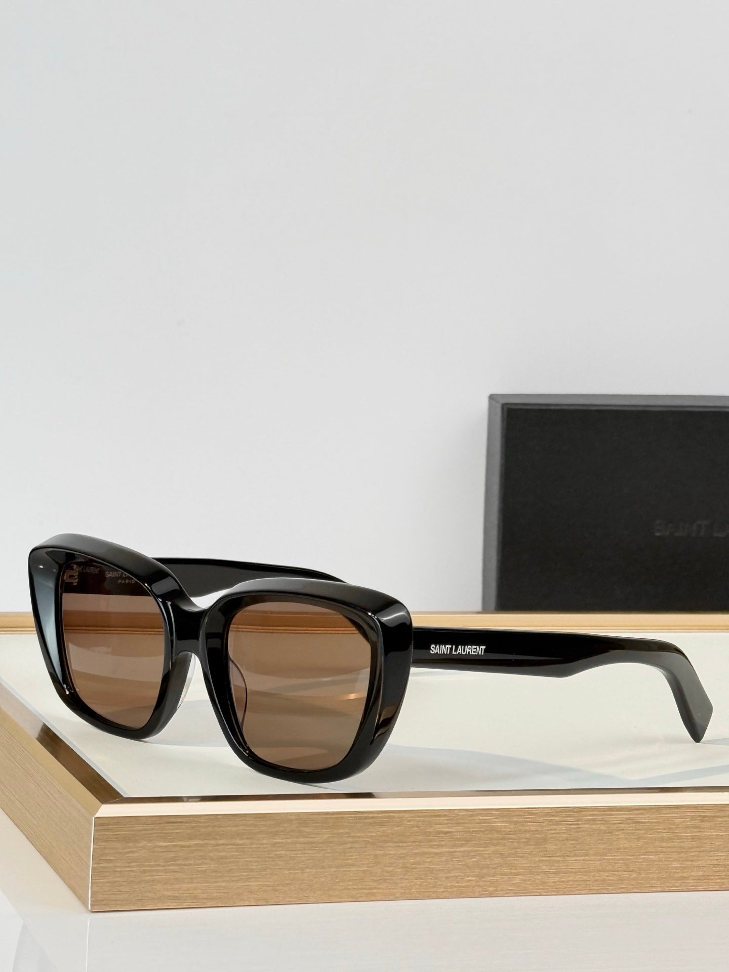 Saint Laurent SL 68 Oversized Square Acetate Sunglasses
