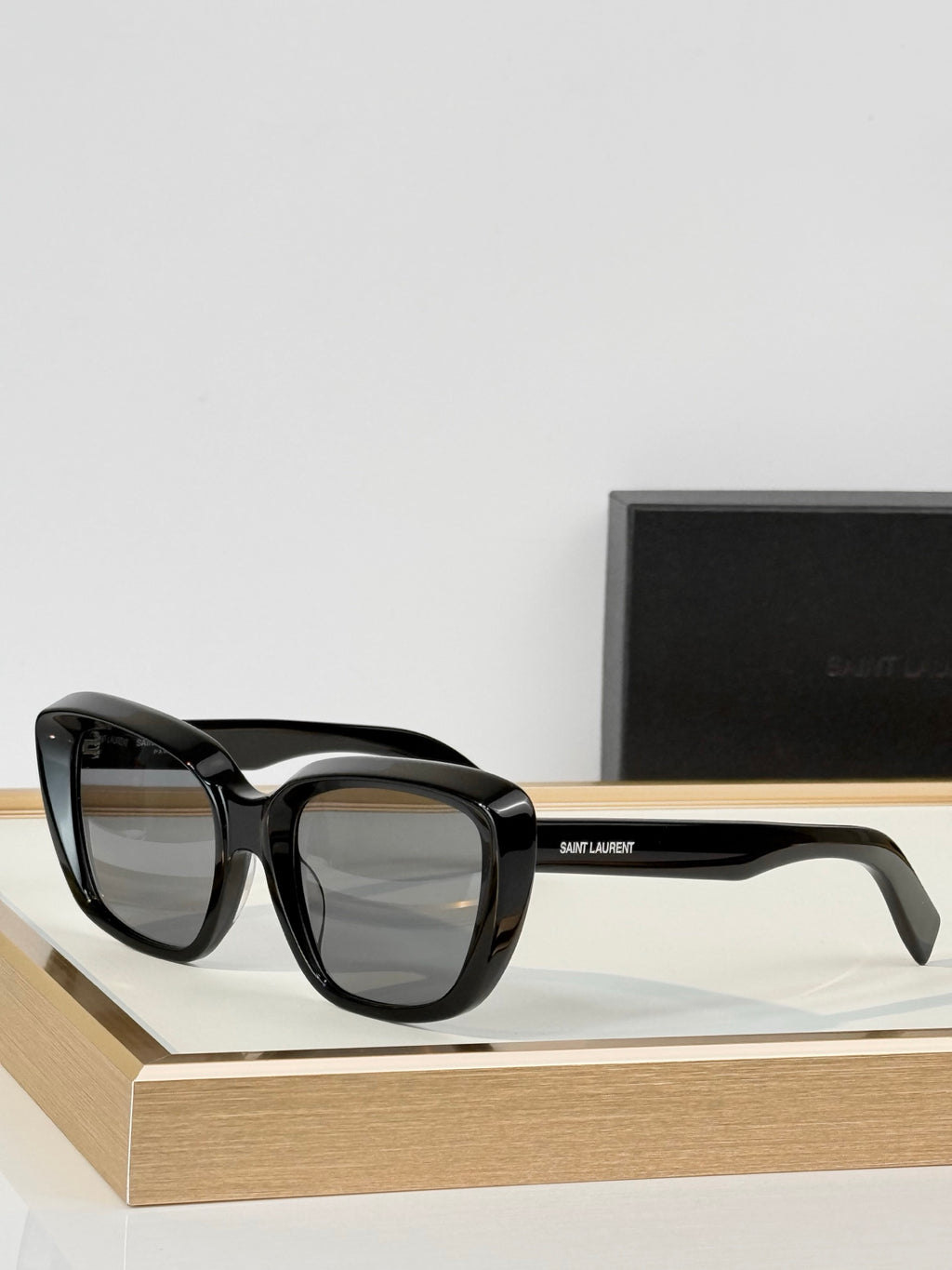 Saint Laurent SL 68 Oversized Square Acetate Sunglasses