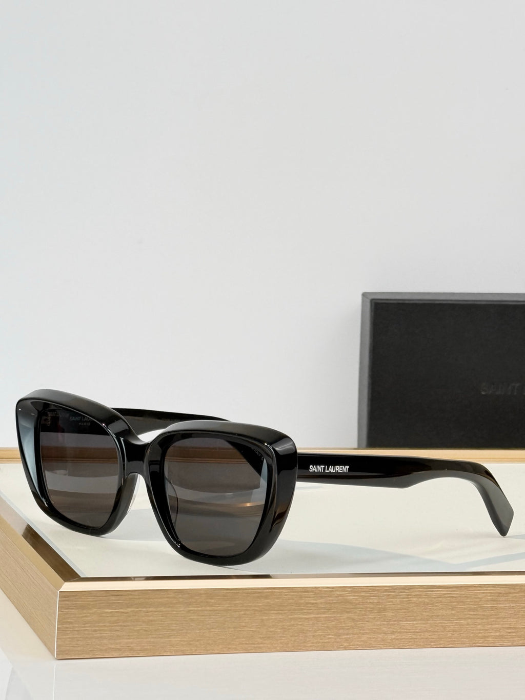 Saint Laurent SL 68 Oversized Square Acetate Sunglasses