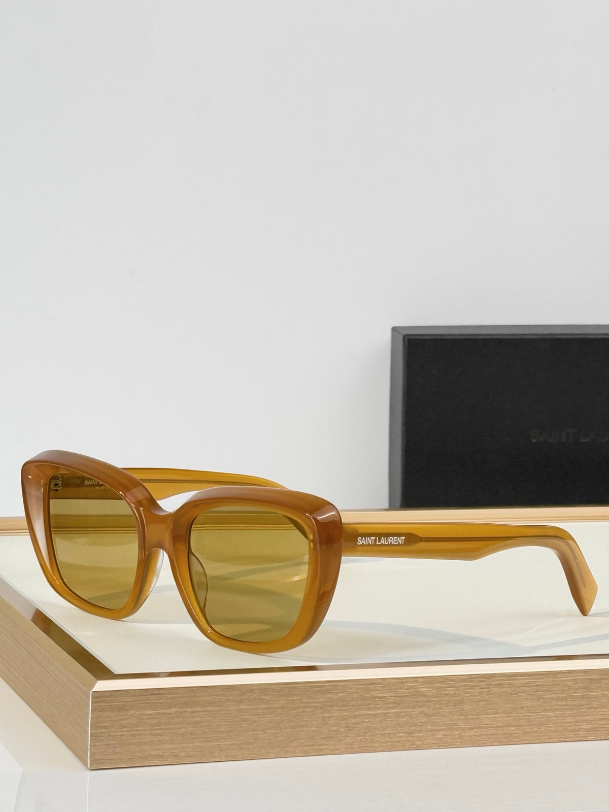 Saint Laurent SL 68 Oversized Square Acetate Sunglasses