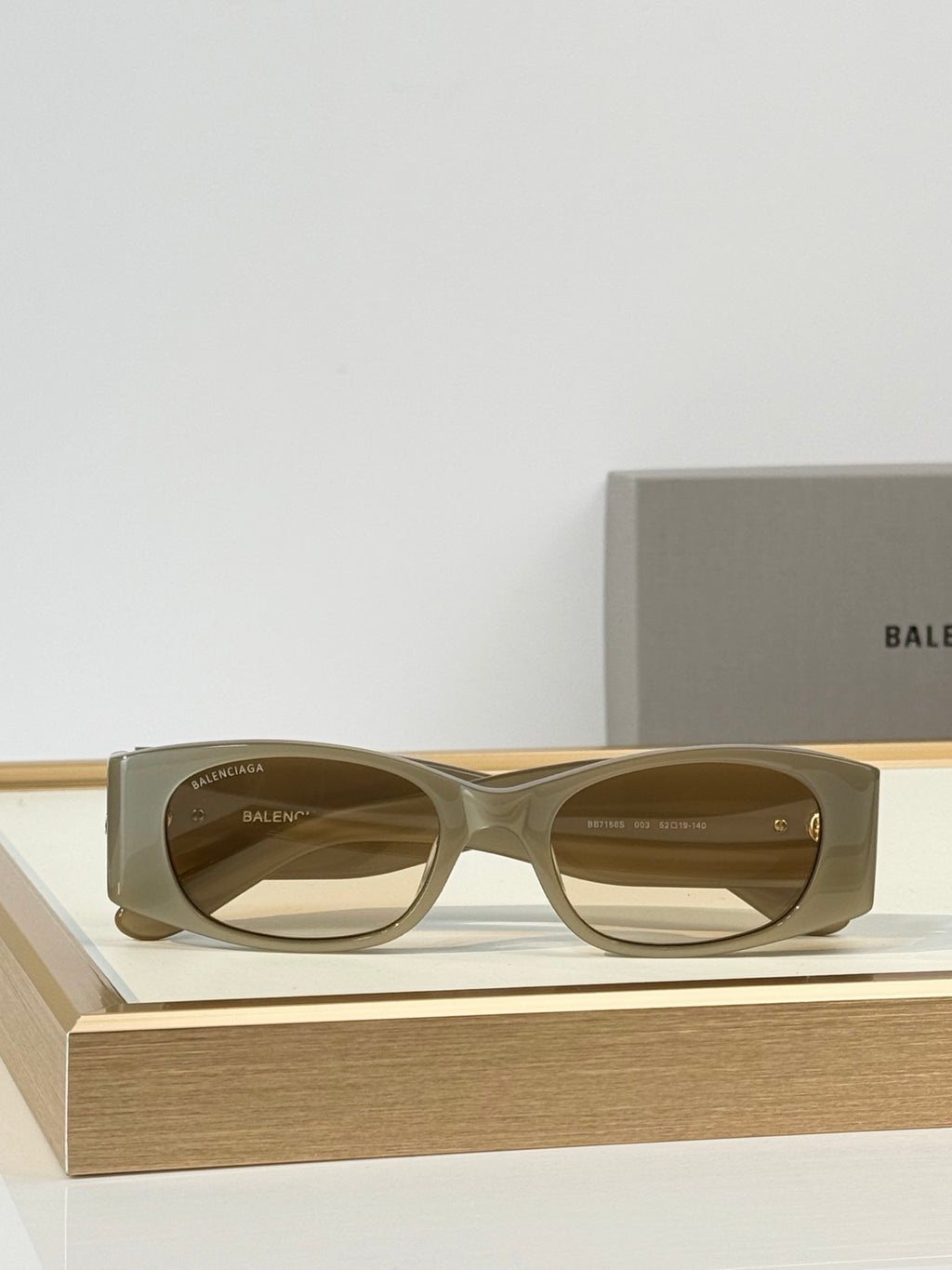 Balenciaga BB0096S Rectangle Acetate Sunglasses