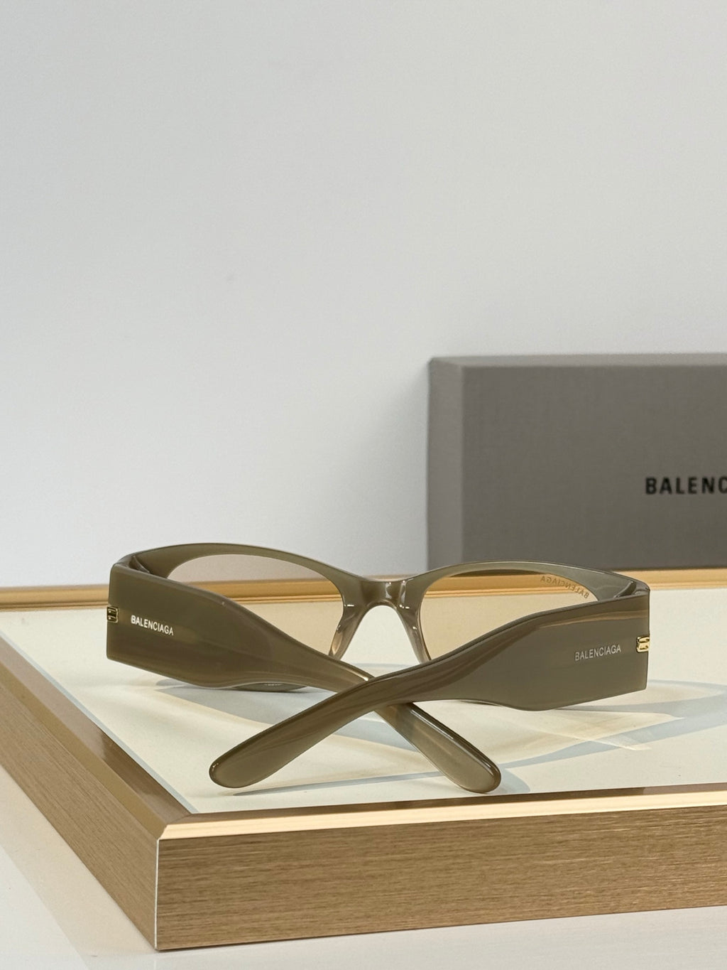 Balenciaga BB0096S Rectangle Acetate Sunglasses