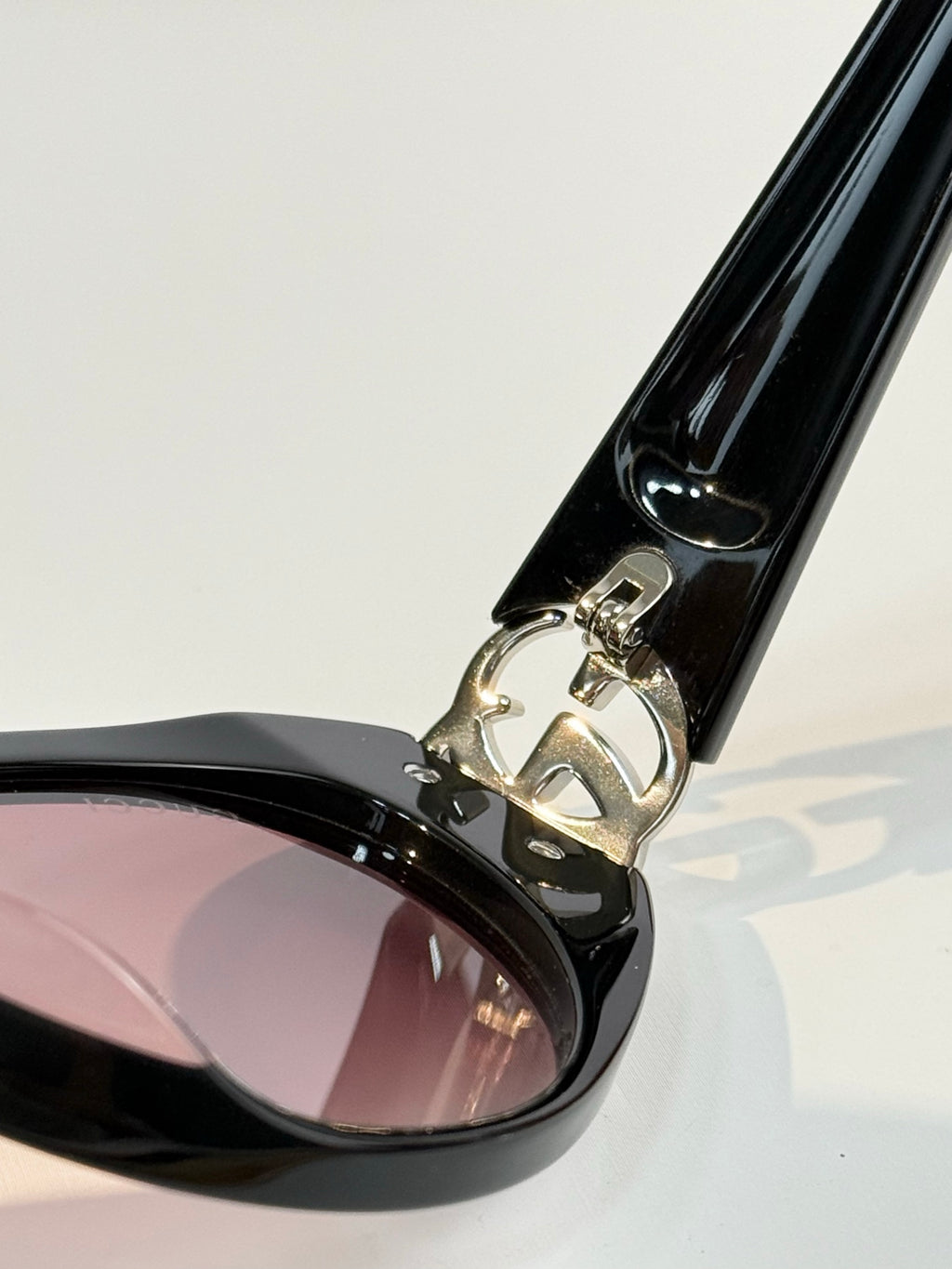 Gucci GG Double G Cat-Eye Acetate Sunglasses