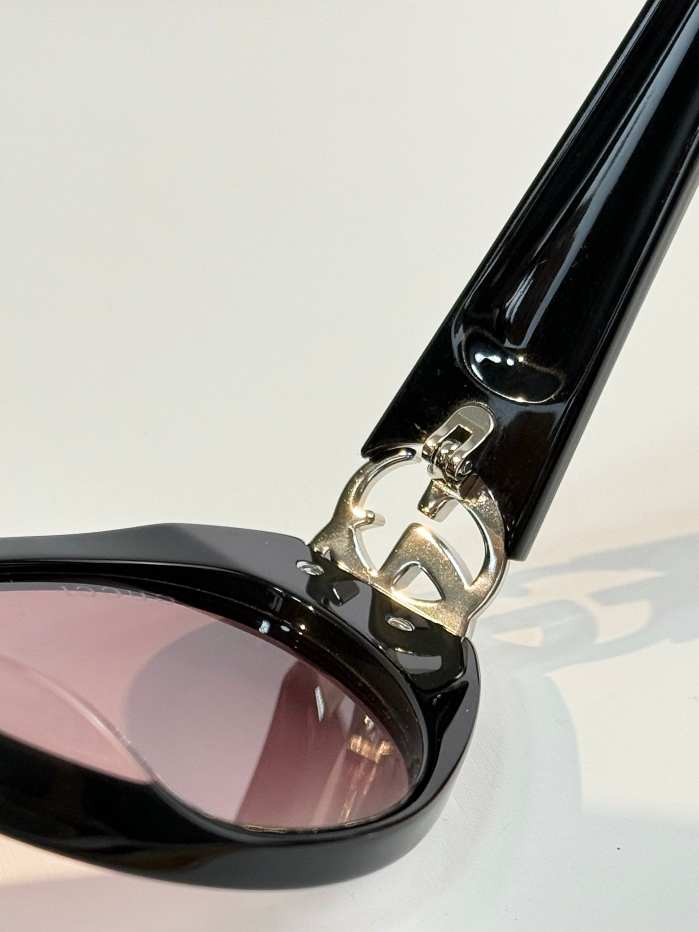 Gucci GG Double G Cat-Eye Acetate Sunglasses