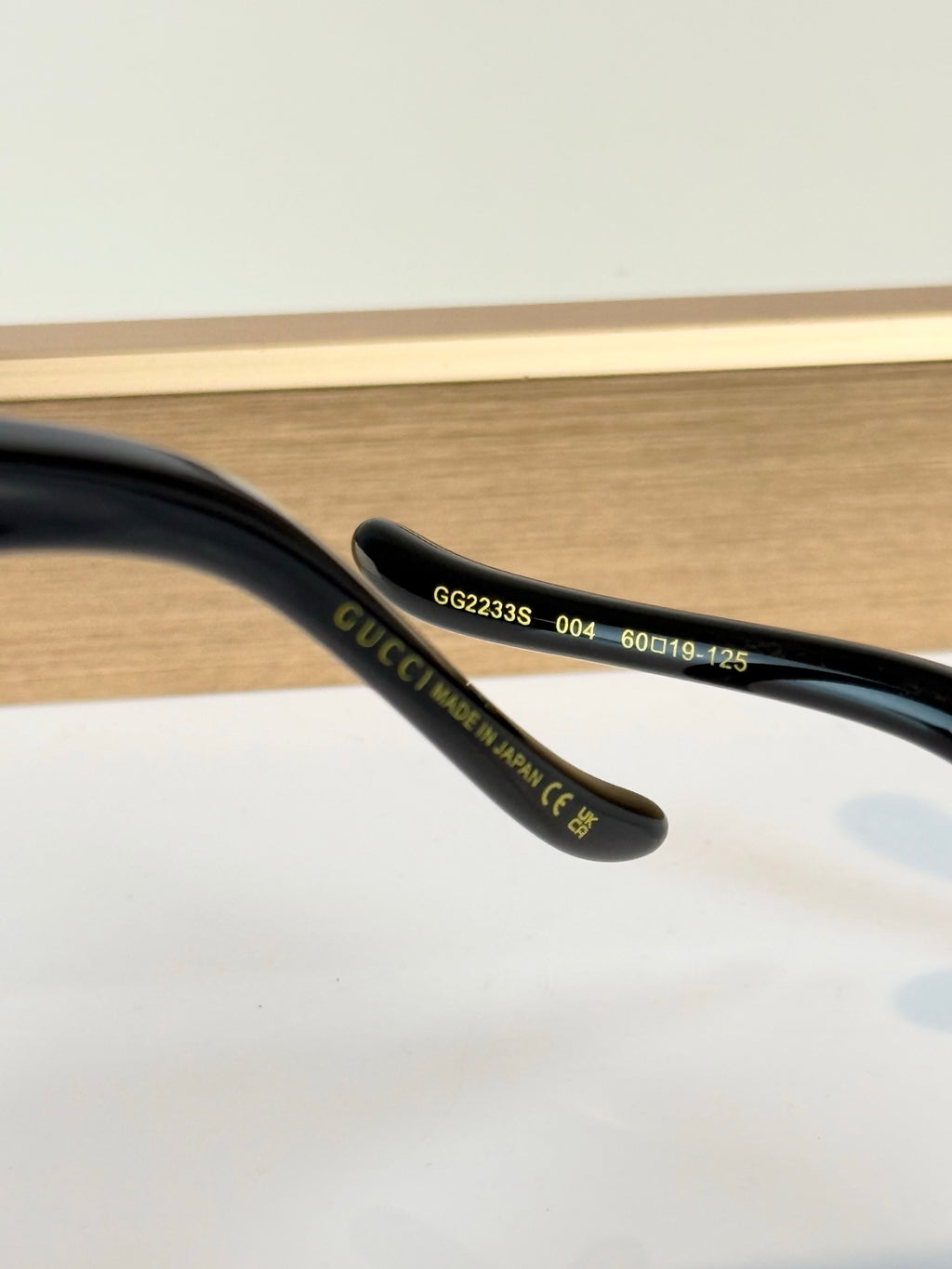 Gucci GG Double G Semi-Rimless Cat-Eye Metal Sunglasses