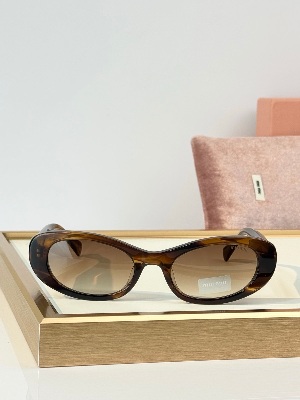 Miu Miu MU C02S Oval Wrap Sunglasses