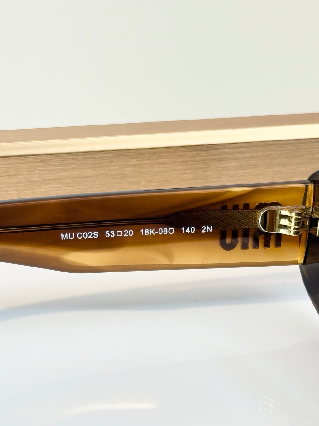 Miu Miu MU C02S Oval Wrap Sunglasses