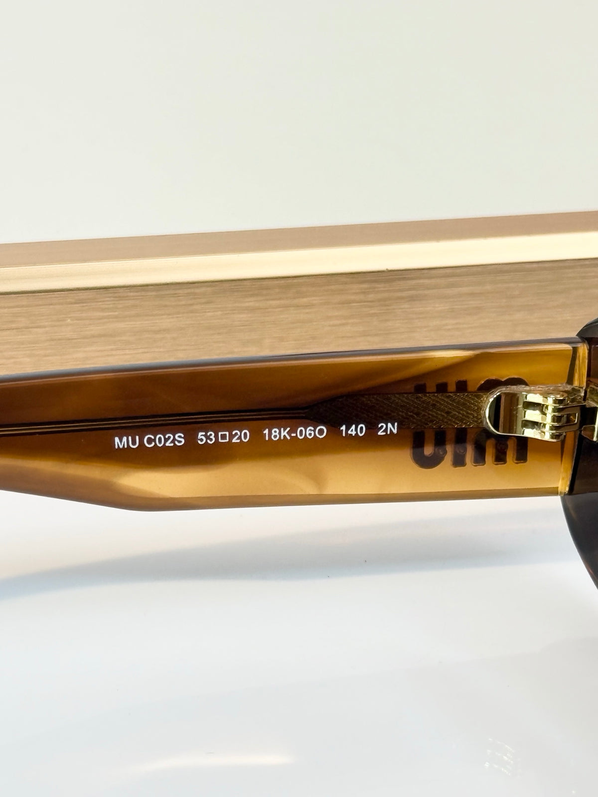 Miu Miu MU C02S Oval Wrap Sunglasses