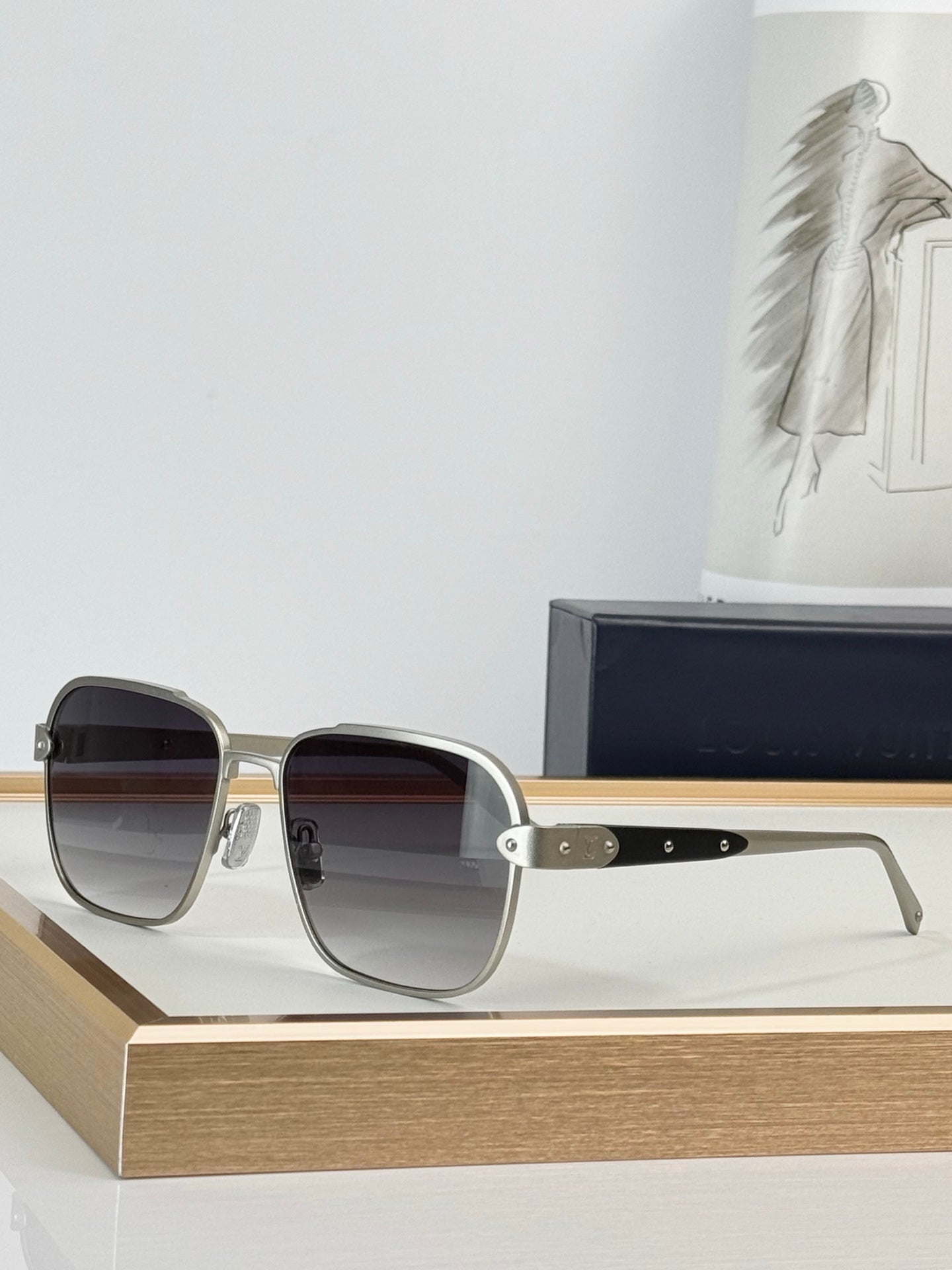 Louis Vuitton LV Attitude Square Metal Sunglasses