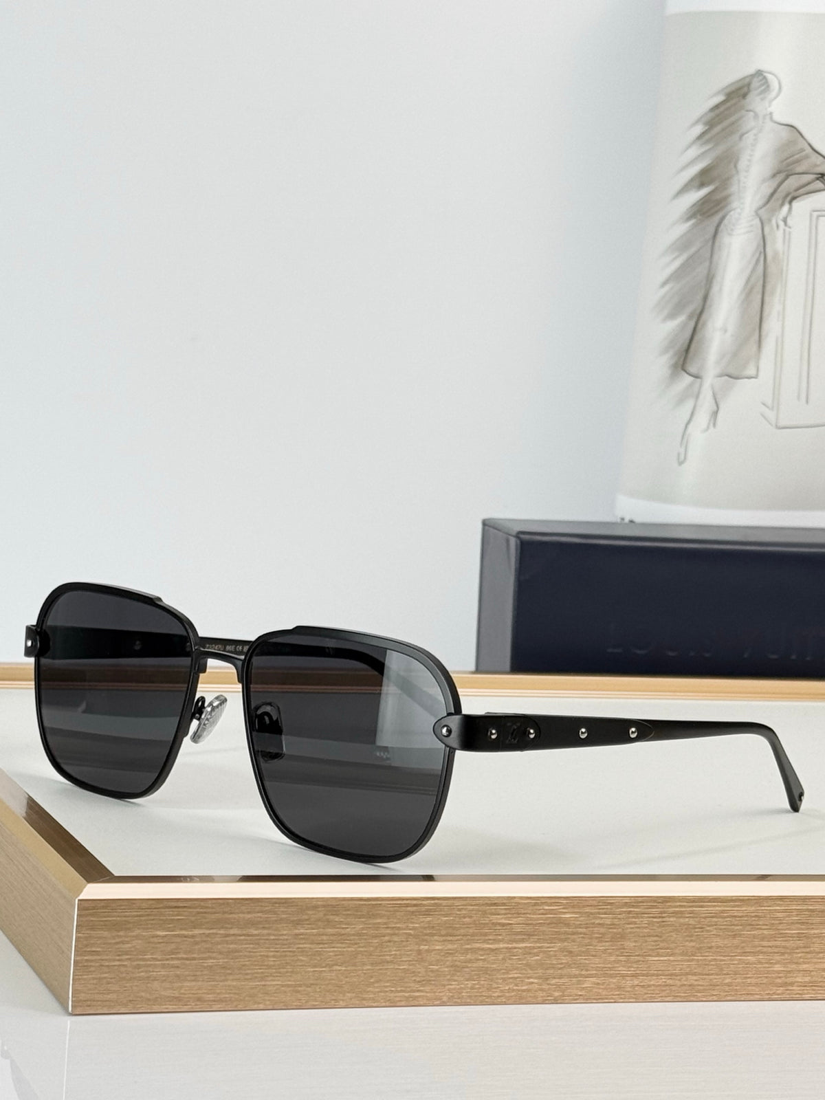 Louis Vuitton LV Attitude Square Metal Sunglasses