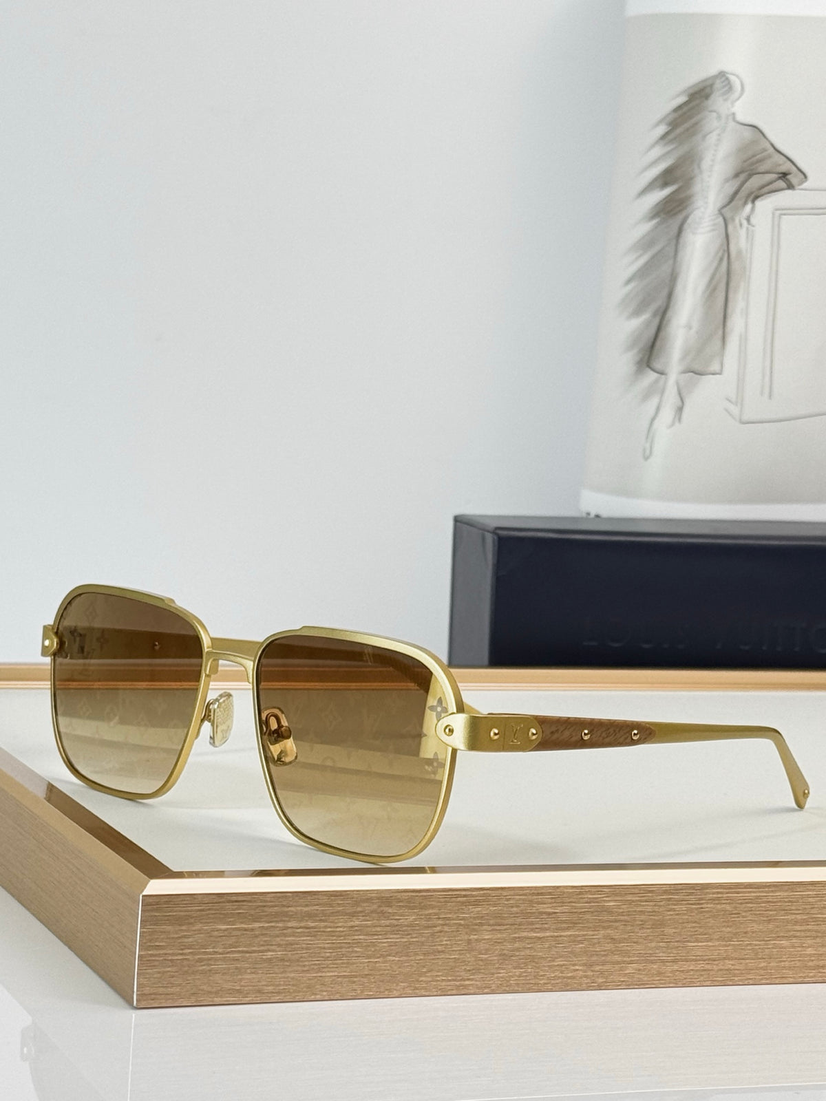 Louis Vuitton LV Attitude Square Metal Sunglasses