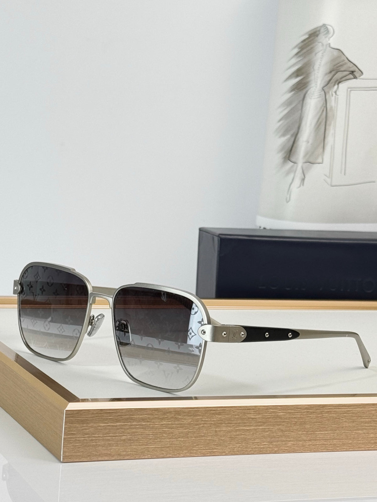Louis Vuitton LV Attitude Square Metal Sunglasses
