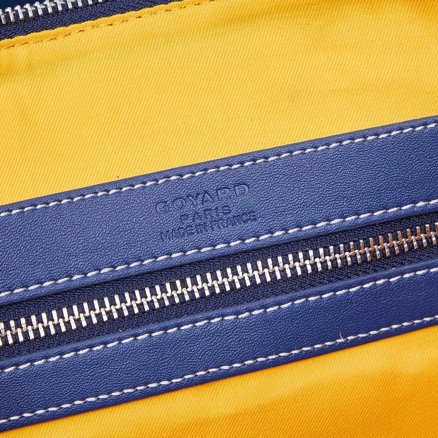 Goyard Boeing 55 Travel Bag – Navy Blue Goyardine Canvas Cobalt Leather Silver Hardware