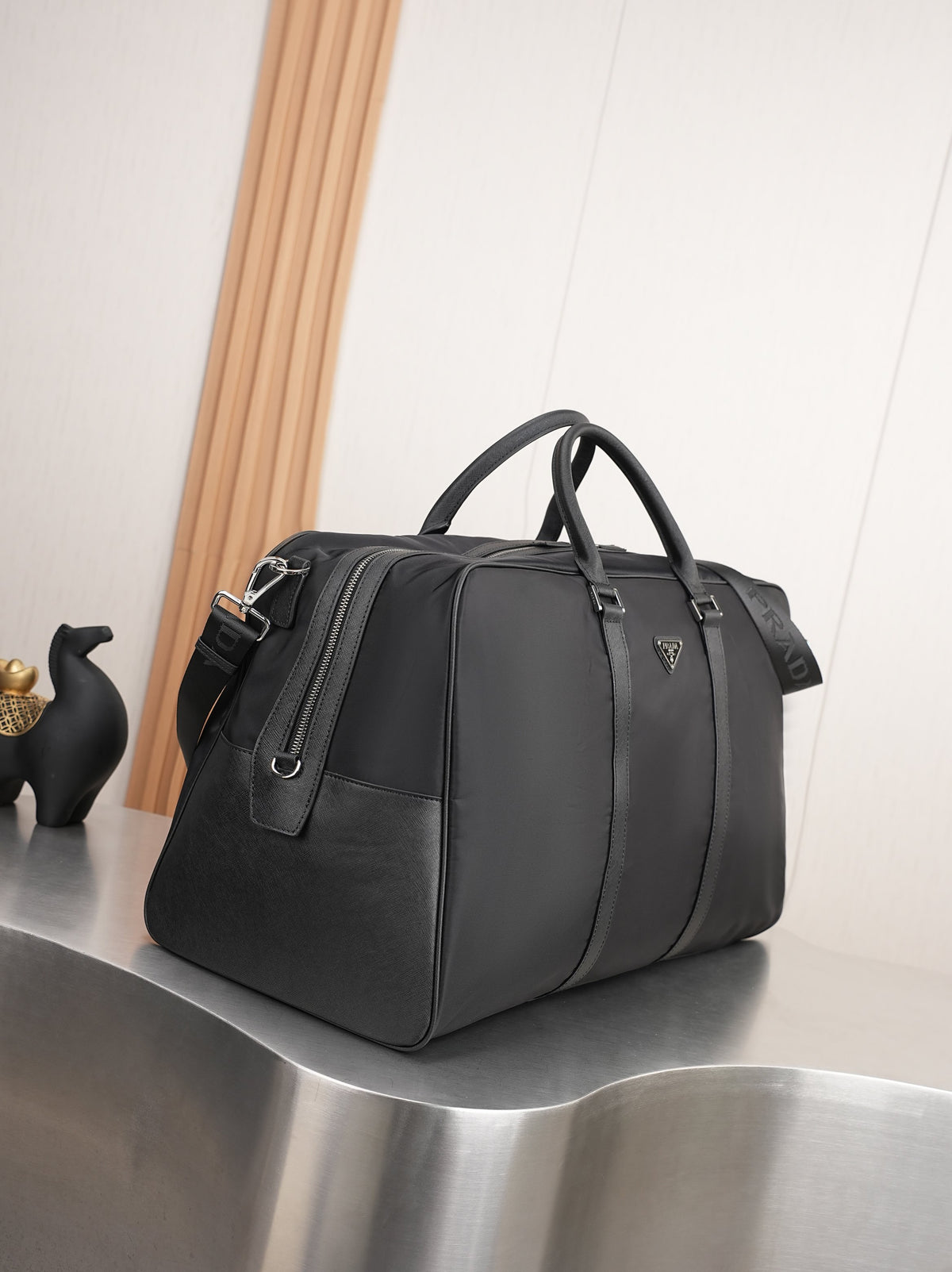 Prada Re-Nylon Large Travel Duffle Bag – Black