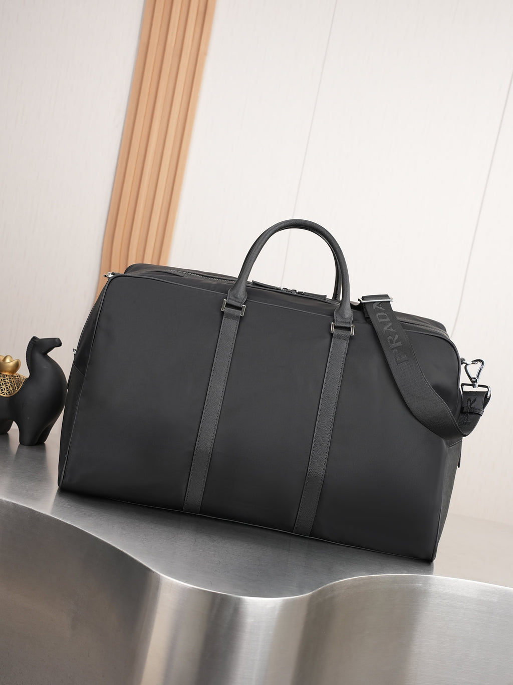 Prada Re-Nylon Large Travel Duffle Bag – Black