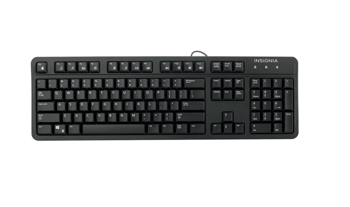 Clavier filaire Insignia pour ordinateur, connexion USB (NS-PNK8001-C)