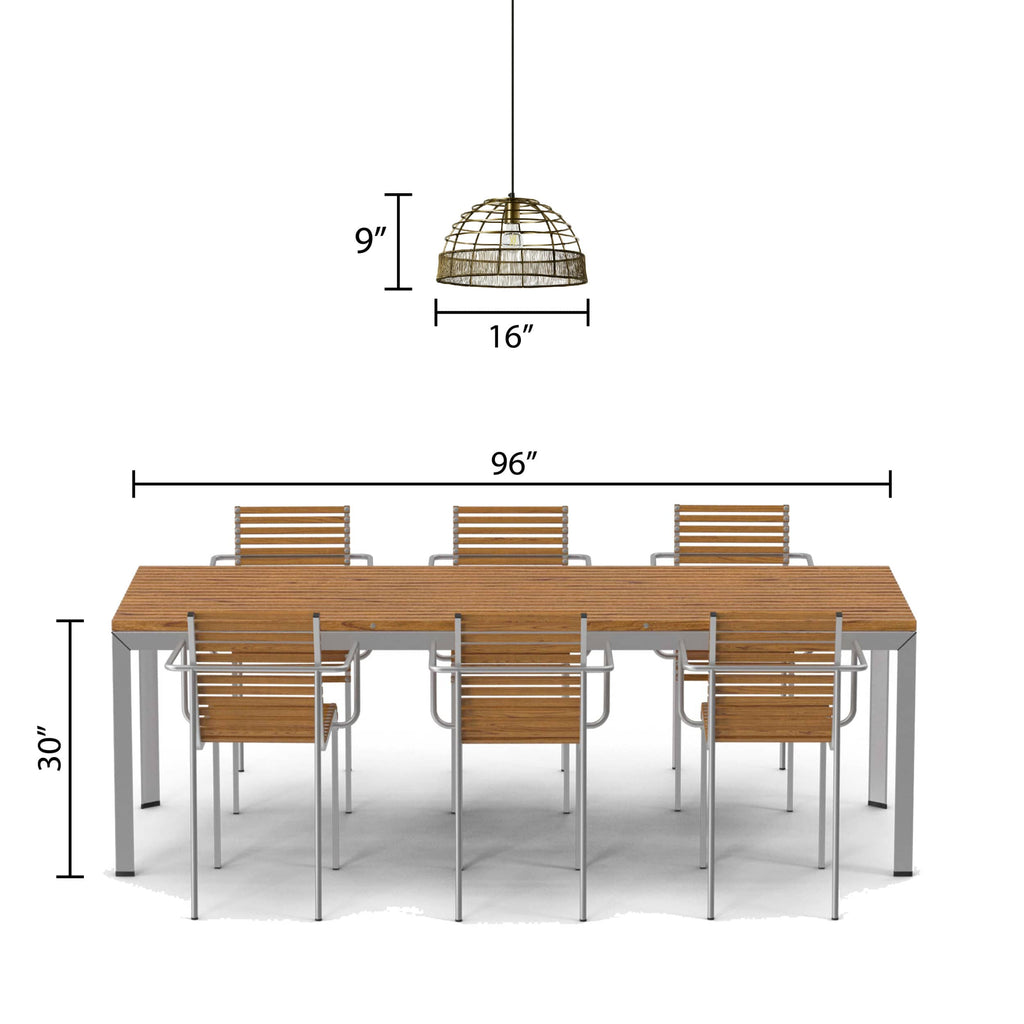 River of Goods Hanging Lamp - Brass