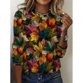 Katherine | Vintage Botanical Print Top
