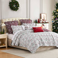 Southshore Fine Linens Holiday Harmony Oversized 7-Piece Quilt Set