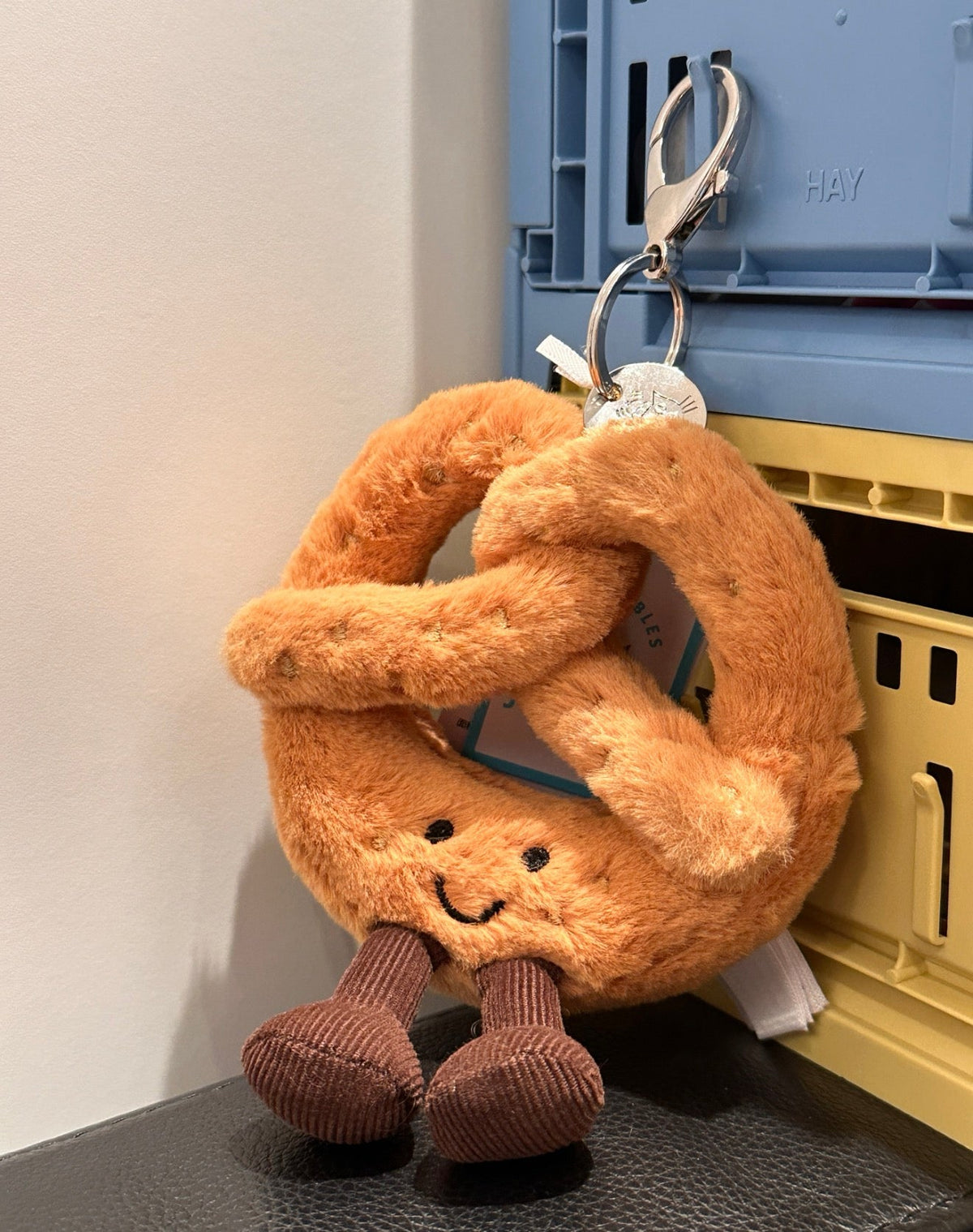 Jellycat Amuseables Pretzel Bag Charm 12cm