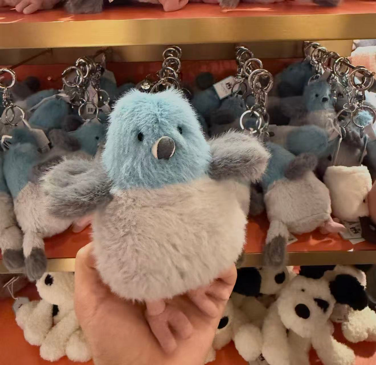 Jellycat Inc Exclusive Strutton Pigeon Key Chain Bag Charm