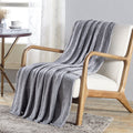 Luxury Home Embossed Scroll Pattern Throw Blanket