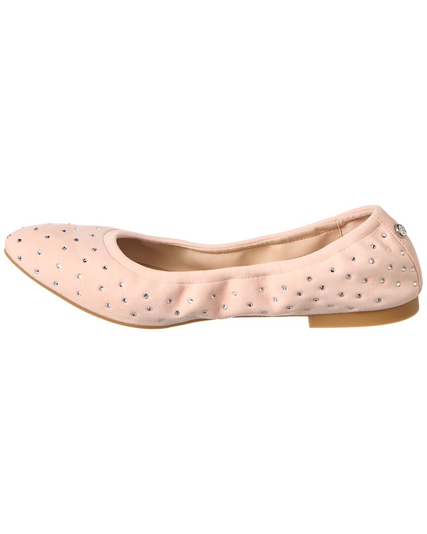 Stuart Weitzman Bling Suede Ballet Flat
