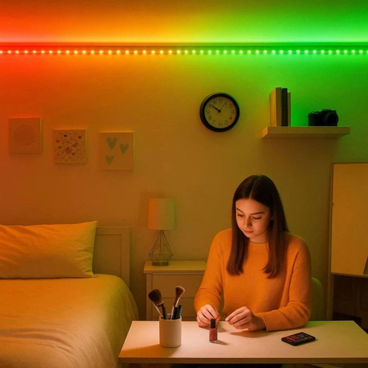 Infinite Basics RGB LED 3’ Light Strip with Remote