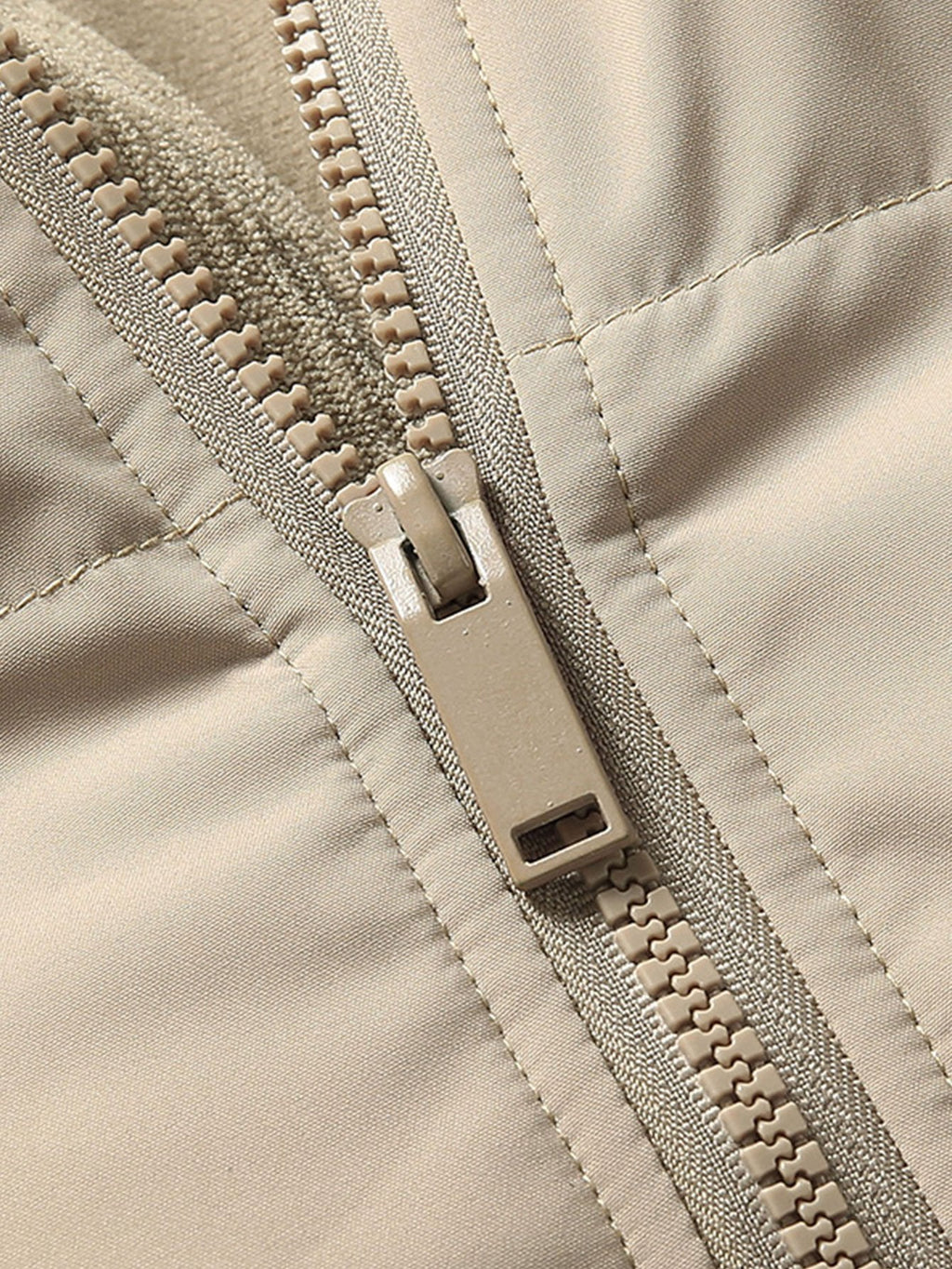 Corduroy Patchwork Puffer Jacket