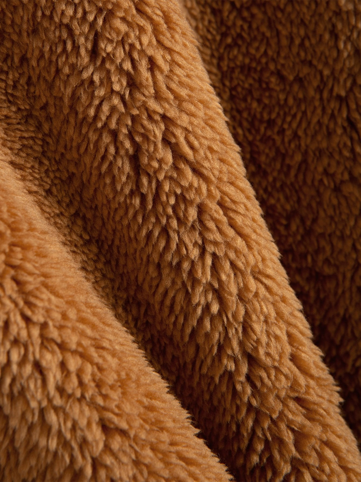 Basic Teddy-Kapuzenjacke mit Reißverschluss