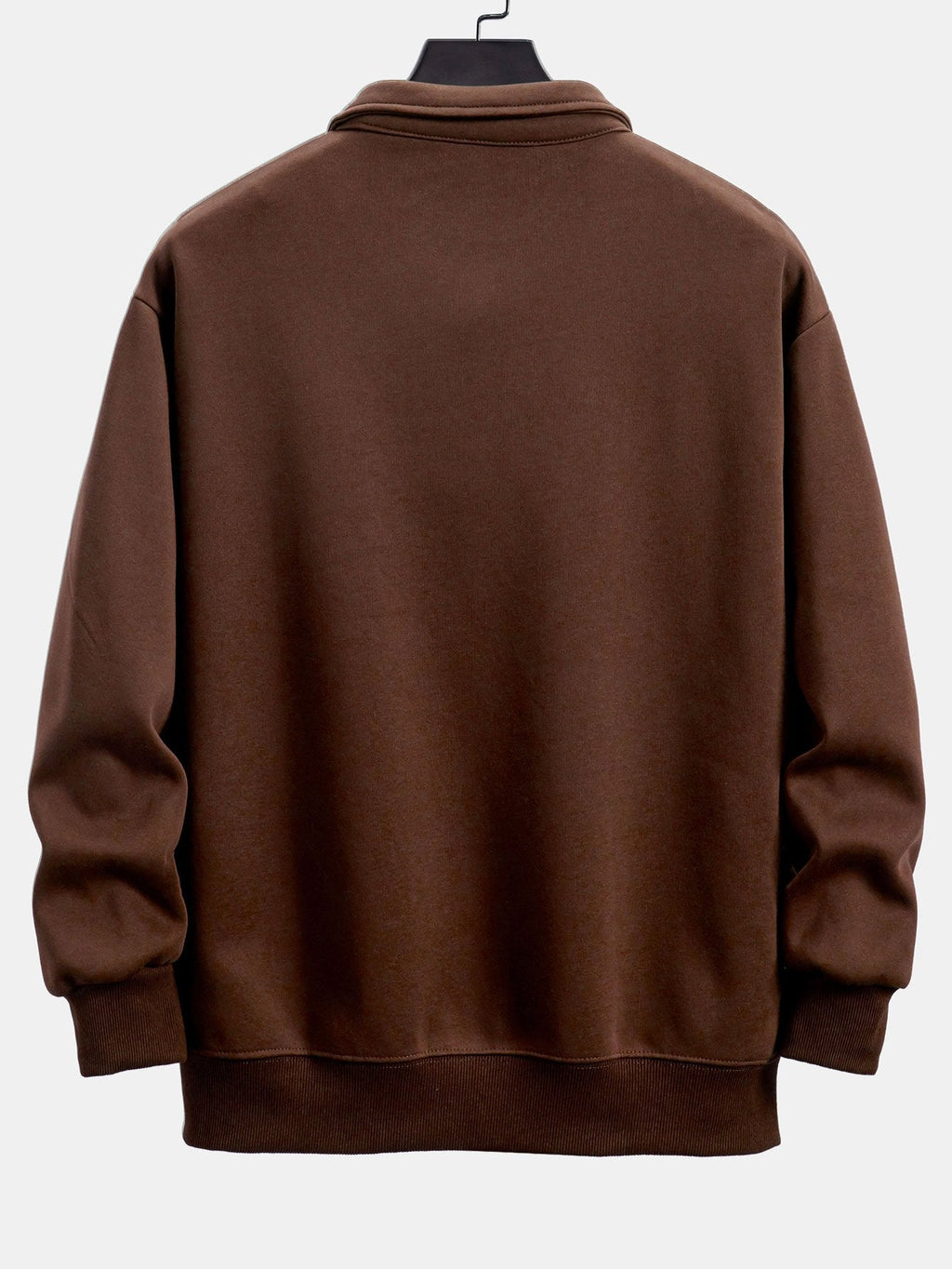 Relax Fit Polo Collar Sweatshirt