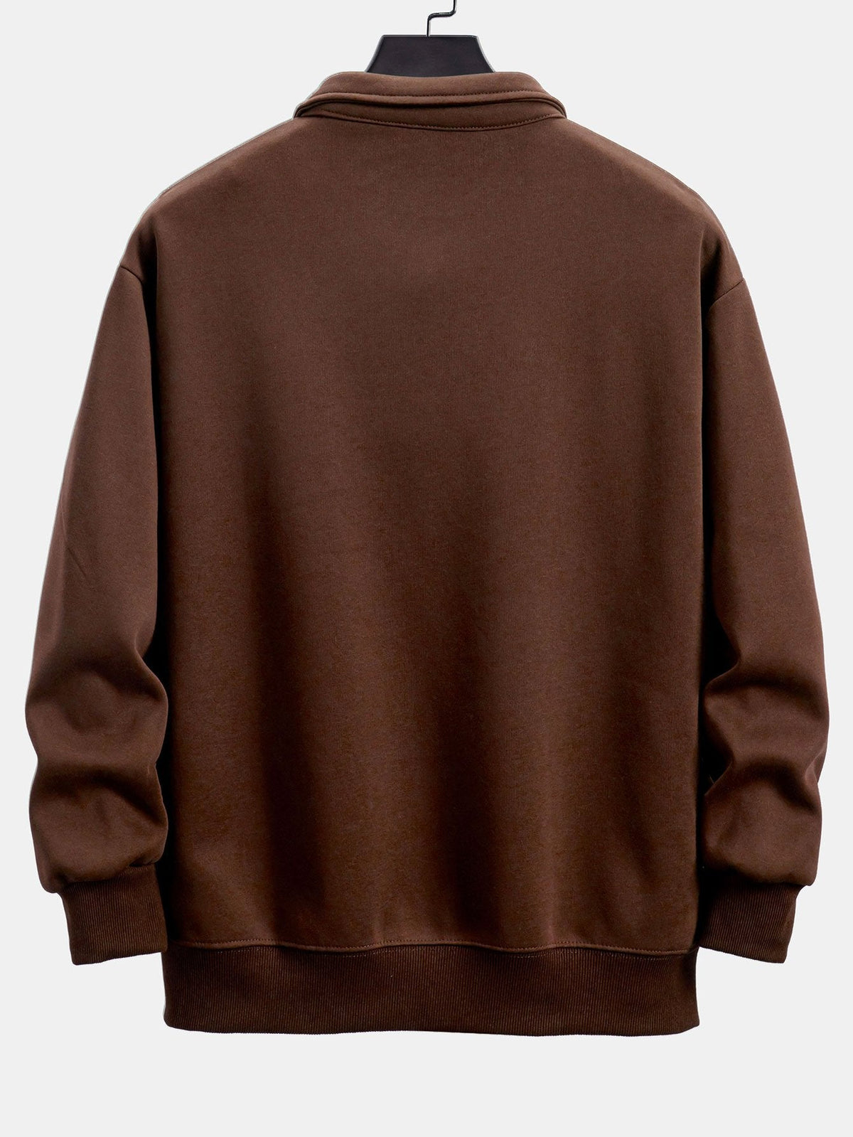 Relax Fit Polo Collar Sweatshirt