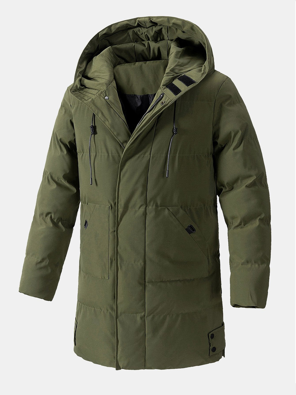 Long Line Hooded Puffer Coat